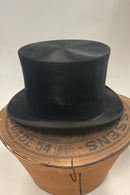 Old top hat made of mole skin