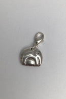 Georg Jensen Sterling Sølv Charm / Vedhæng Elefant Lene Munthe
