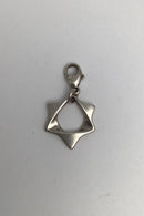 Georg Jensen Sterling Sølv Charm / Vedhæng Stjerne Henning Koppel