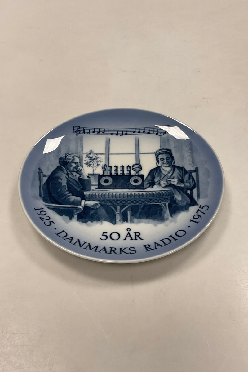 Royal Copenhagen Mindeplatte For 50 året for Danmarks Radio 1925 - 1975