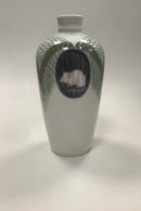 Royal Copenhagen Unika Vase af Jenny Meyer med rotter / mus No. 10599 Februar 1911