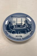 Royal Copenhagen Mindeplatte For 50 året for Danmarks Radio 1925 - 1975