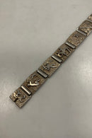 Flot Håndlavet Sølv armbånd med animistiske motiver