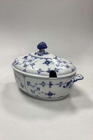 Royal Copenhagen Musselmalet Riflet Oval Terrin No. 214
