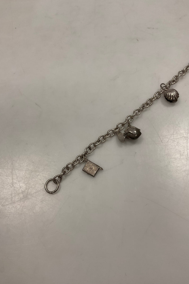 Sterling Sølv Armbånd af Hermann Siersbøl med charms