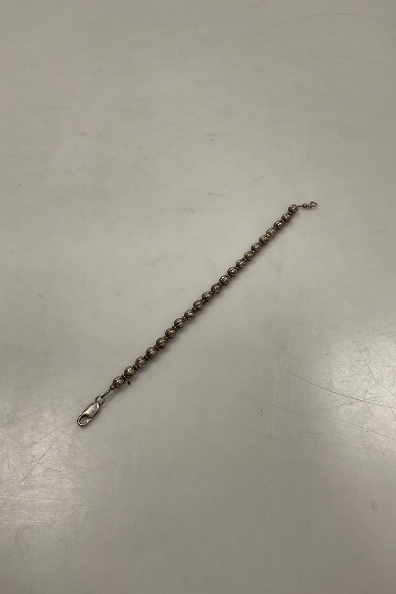 Sterling Sølv Armbånd med Sølv Perler