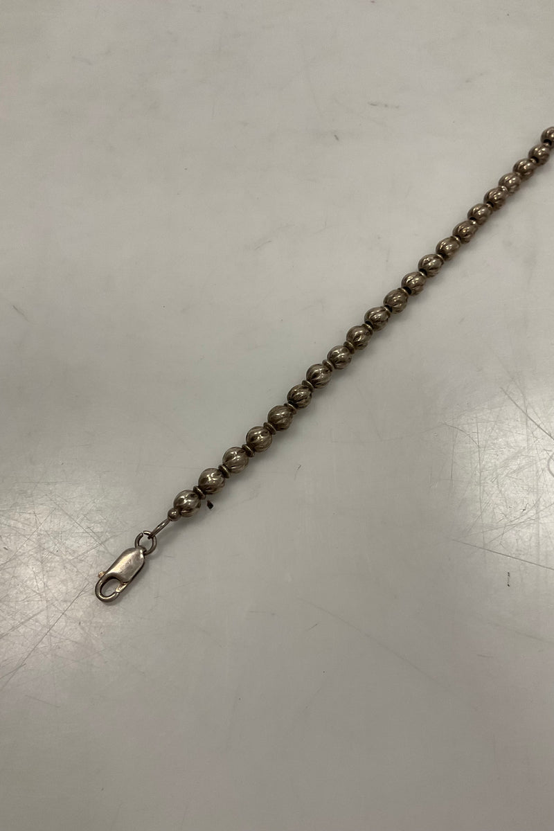 Sterling Sølv Armbånd med Sølv Perler