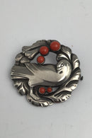Georg Jensen Sterling Sølv Broche No. 123 (Koral) (1930 - 1945)