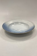 Bing & Grøndahl Seagull with Gold Deep Plate with Openwork Rim No. 322.5
