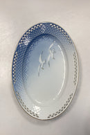 Bing & Grøndahl Seagull with Gold Oval Plate with Openwork Edge No. 16/316.5