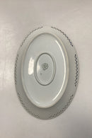 Bing & Grøndahl Seagull with Gold Oval Plate with Openwork Edge No. 16/316.5