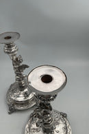 Par Tysk / Østrig / Ungarn Sølv Lysestager med puttier