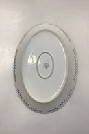 Bing & Grøndahl Seagull with Gold Oval Platter with Openwork Edge No. 15/315.5