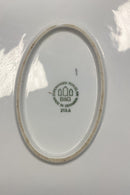 Bing & Grøndahl Seagull with Gold Oval Platter with Openwork Edge No. 15/315.5