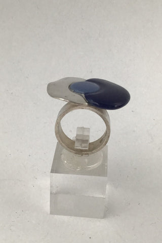Royal Copenhagen / A Michelsen Porcelain / Sterling Silver Ring