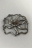 JKKA Sølv Broche (Blæksprutte)