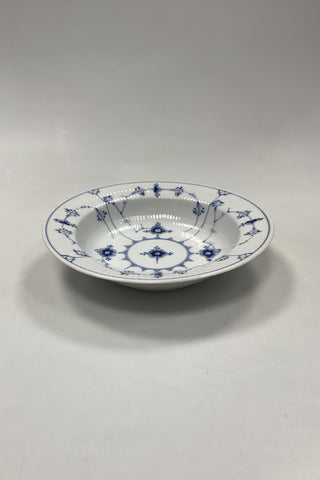 Royal Copenhagen Musselmalet Riflet Dyb Tallerken No. 166