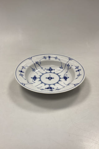 Royal Copenhagen Musselmalet Riflet Dyb Tallerken No. 168