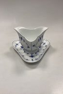 Royal Copenhagen Musselmalet Riflet Trekantet Sauceskål No. 203
