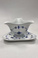 Royal Copenhagen Musselmalet Riflet Trekantet Sauceskål No. 203