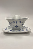 Royal Copenhagen Musselmalet Riflet Trekantet Sauceskål No. 203