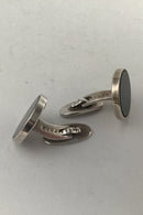 Georg Jensen Sterling Sølv Manchetknapper No. 201B (Onyx)