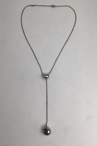Georg Jensen Sterling Sølv Halskæde No. 441A Cave Jacqueline Rabun