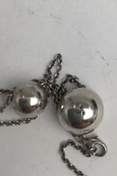 Georg Jensen Sterling Sølv Halskæde No. 441A Cave Jacqueline Rabun