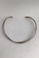 Georg Jensen Sterling Sølv Halsring No. 555 Alliance Allan Scharff