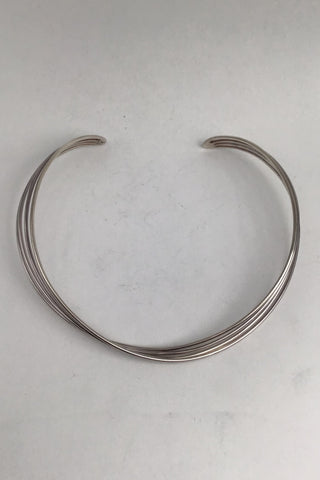 Georg Jensen Sterling Sølv Halsring No. 555 Alliance Allan Scharff