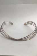 Georg Jensen Sterling Sølv Halsring No. 555 Alliance Allan Scharff