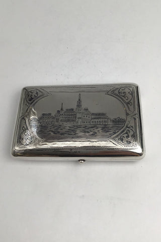 Russisk Sølv (84) Niello Etui