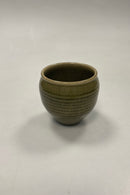 Royal Copenhagen Stentøjsvase i Grøn Glasur