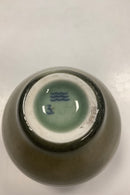 Royal Copenhagen Stentøjsvase i Grøn Glasur