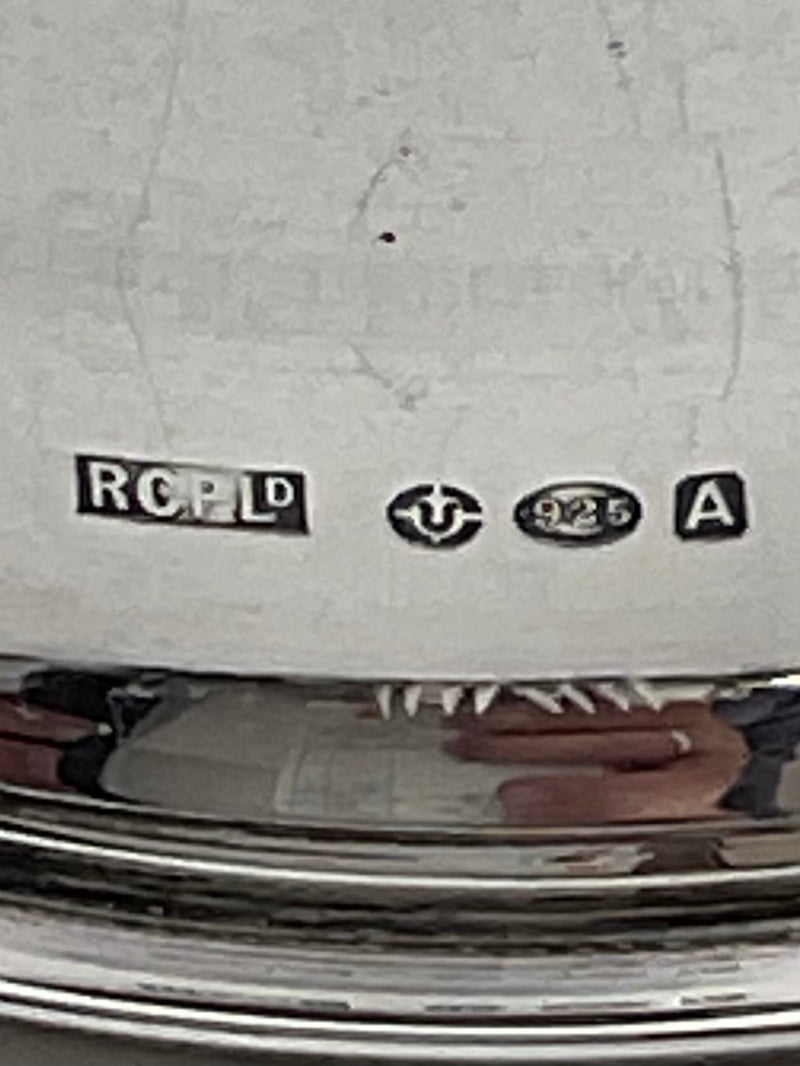 Hingelberg Sterling Sølv Bordklokke Svend Weihrauch