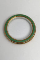 Royal Copenhagen Porcelain Bangle Green / Gold