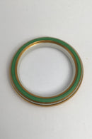 Royal Copenhagen Porcelain Bangle Green / Gold