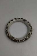 Royal Copenhagen Porcelæn Armring Blomstermotiv (Brunt)