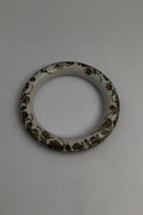 Royal Copenhagen Porcelæn Armring Blomstermotiv (Brunt)