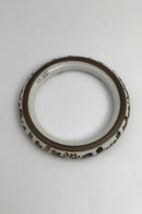 Royal Copenhagen Porcelæn Armring Blomstermotiv (Brunt)