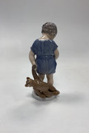 Royal Copenhagen Figur af Dreng med Bamse No. 3468