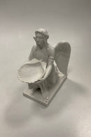Royal Copenhagen Biscuit / Bisque Figur Døbens Engel af Thorvaldsen