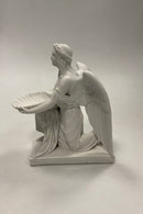 Royal Copenhagen Biscuit / Bisque Figur Døbens Engel af Thorvaldsen