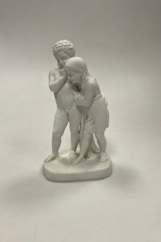 Bing og Grøndahl Johannes Døberens Prædiken. Figur af 2 Børn No. 49