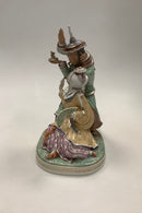 Royal Copenhagen Gerhard Henning Overglasur figur Nattergalen No 2409  UDLÅNT TIL VEJEN OG ØREGAARD MUSEUM TIL SEPTEMBER 2026