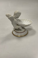 Royal Copenhagen Bisque / Bisquit Skål med musling og Amor