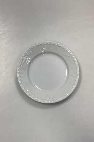 Royal Copenhagen Hvid Halvblonde Sidetallerken No. 615