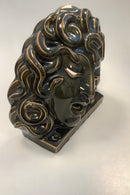 Olive Green Royal Copenhagen Green Celadon Mask of Medusa No 2950