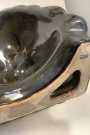 Olive Green Royal Copenhagen Green Celadon Mask of Medusa No 2950