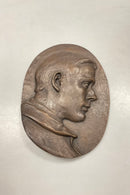 Dansk silhouetportræt af ung man i Bronze